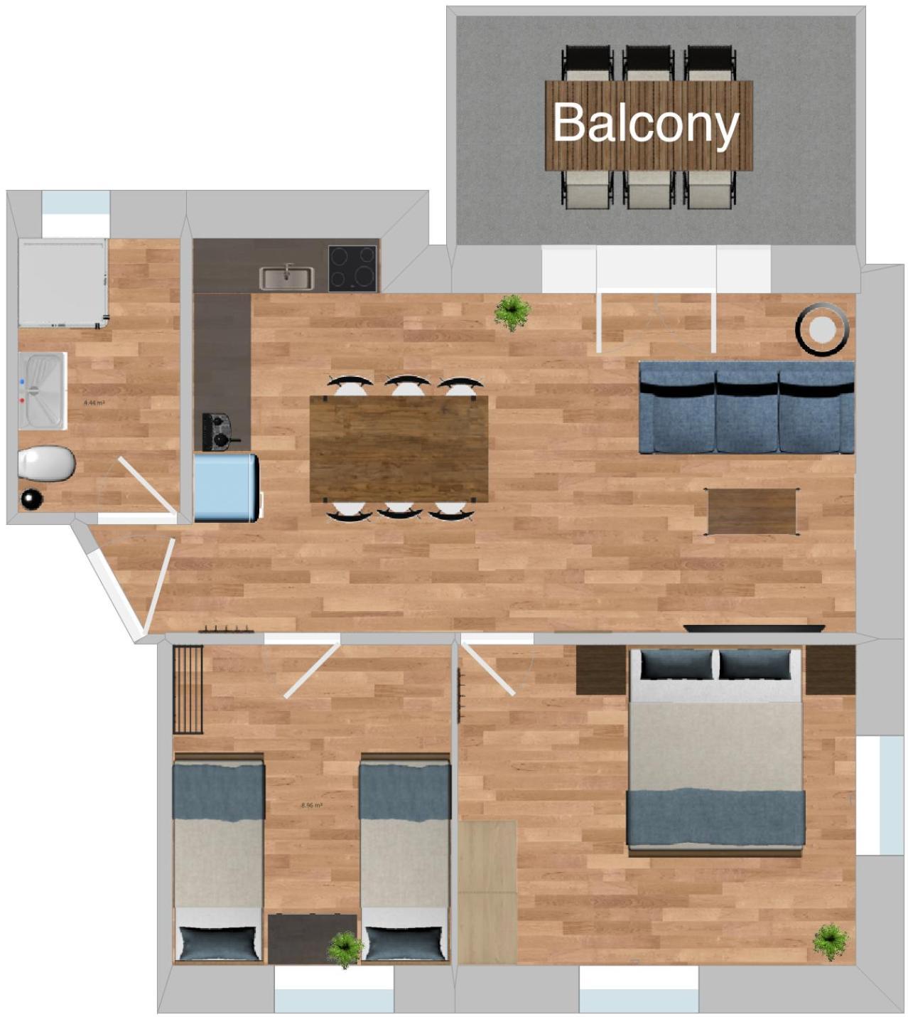 Moderne Wohnung Mit Parkplatz - Top Floor 奥斯特蒙迪根 外观 照片